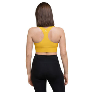 Longline Sports bra Logs 1 Yellow W FR GIO JACK