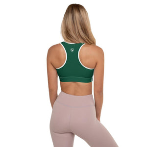 Padded Sports Bra Logs British Racing Green W FR GIO JACK