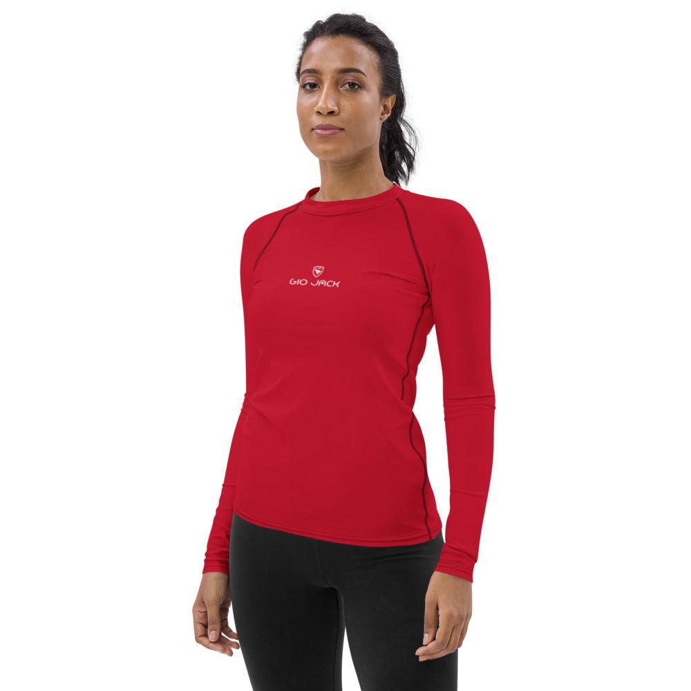 Women's Rash Guard Logs 1 Red W GIO JACK